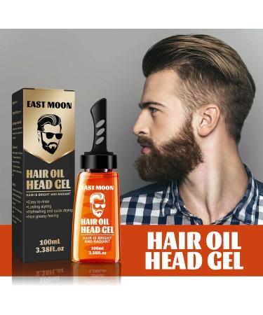 BAInuai 2in1 hair wash gel with comb hair styling gel for men hair wax men hair styling gel for hair modeling and natural hair styling long lasting 100 ml - Buy Online on GoSupps.com