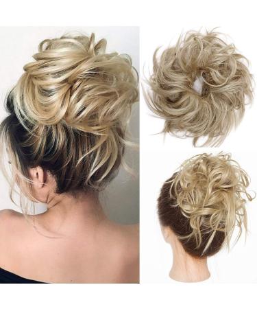 Hairro Fluffy Tousled Updo Messy Hair Bun Hairpiece Messy Bun Scrunchy Synthetic Up Do Wavy Bun Hair Extensions Easy Chignon Hair Piece Wrap On Donut Instant Ponytail Up-do Scrunchie For Women 45g 24 Messy Bun Messy bun...