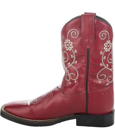 TuffRider Kids Fire Red Floral Western Boot 11 - Red - Buy Online on GoSupps.com