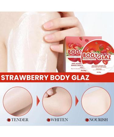 Body Gla-ze Strawberry Shortcake Body Gla-ze Body Butter Strawberry Body Butter for Women Brightening Body Lotion Firming Body Cream Body Lotion for Dry Skin Moisturizing Skincare Body Butter Cream - Buy Online on GoSupps.com