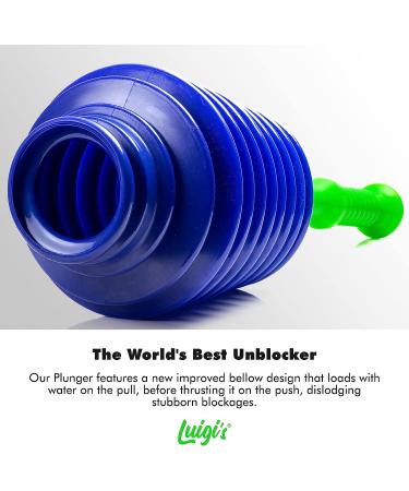 Luigi's Toilet Plunger | The World's Best Unblocker | Snake Design Bathroom Plungers | Clog & Blockage Remover - Buy Online on GoSupps.com