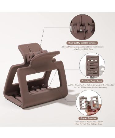 Square Matte Hair Claw Clips for Women - Medium Rectangle Hair Clips for Thick/Thin Hair - Strong Hold Non-slip Styling Accessories - Buy Online on GoSupps.com