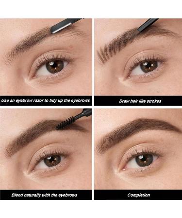 LXZJJM Microblading Eyebrow Pencil 3-in-1 Eyebrow Pencil Waterproof And Smudge-Proof Precise Brush-Tip Create Natural-Looking Brows Stay on All Day (02) - Buy Online on GoSupps.com