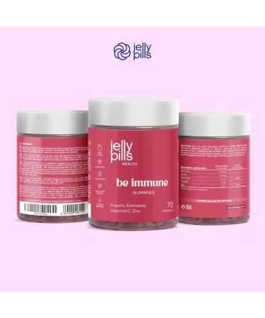 Jelly Pills Vitamin C Zinc Propolis and Echinacea Gummies - No Added Sugars - 70 Orange Flavored Gummies to Boost Your Immune System - For Kids and Adults - Buy Online on GoSupps.com