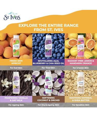 Buy St. Ives Smooth & Glow Body Wash - Apricot 13.5 oz | Nourishing Hydration for Radiant Skin | International Shipping Available - Buy Online on GoSupps.com