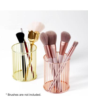 Metal Nail Pen Holder Makeup Brushes Stand Eyebrow Pen Lipsticks Lip Gloss Holder Nail Art Painting Pen Rack Organizer Nail Tool Gold - Buy Online on GoSupps.com