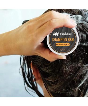 Reverse Grey Hair Bar Shampoo - Gray Hair Repair & Moisturizer with Hair Darkening Formula - 2.15 Oz - Buy Online on GoSupps.com