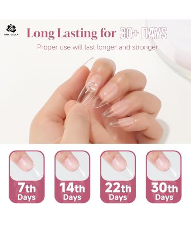 UNA GELLA Solid Gel Nail Glue - 2 Pieces 35ML | Super Adhesive for Press On & Acrylic Nails | DIY Nail Art - Lamp Curing Needed - Buy Online on GoSupps.com