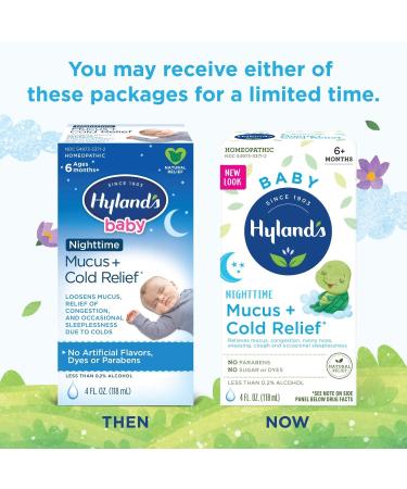 Hyland's Baby Mucus & Cold Relief - Nighttime Infant Cold Medicine & Decongestant - 4 Fl Oz - Buy Online on GoSupps.com