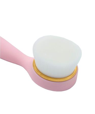 Ultra-Soft Cleansing Brush for Deep Pore Exfoliation - Manual Face Skin Cleanser & Makeup Remover in Pink - Buy Online on GoSupps.com