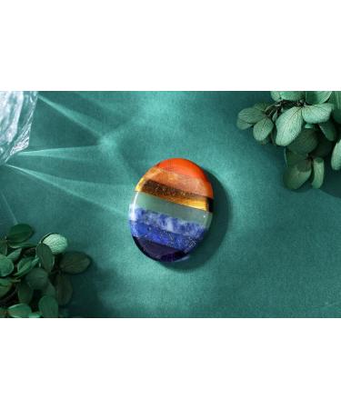 Buy Xiannvxi Chakra Crystals | Healing Thumb Stones for Stress Relief & Meditation | Naturally Polished Oval Pocket Stones - Buy Online on GoSupps.com