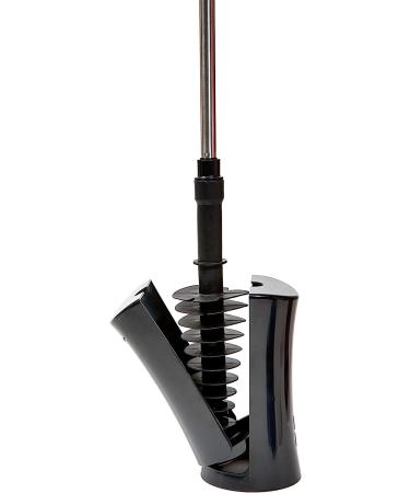 ToiletShroom Plunger & Squeegee Clog Remover | Stainless Steel Handle | Drain Cleaner Tool | Bathroom Dredge | Black - Buy Online on GoSupps.com