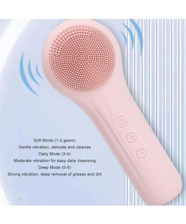 Electric Face Cleansing Brush 400mAh Battery Vibration Waterproof Electric Face Scrubber Brush Silicone Remove Dirts for Daily Use - Buy Online on GoSupps.com