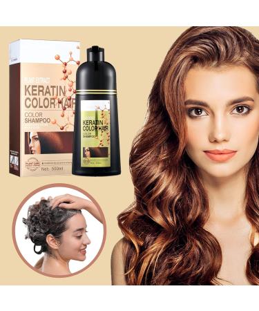 Zankie Silver gray hair color shampoo natural hair color shampoo 6in1 hair dye covers gray hair longlasting color shampoo for men and women for gray hair 500 ml - Buy Online on GoSupps.com