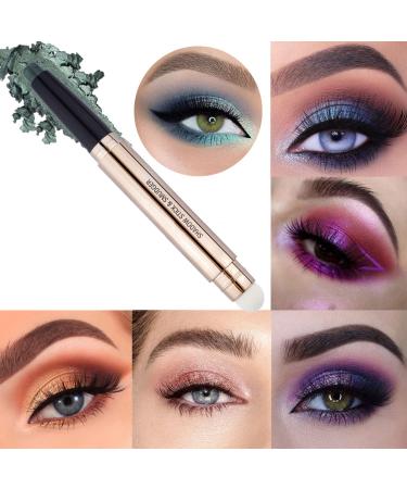 MiaSarah Green Eyeshadow Stick  Cream Shimmer Smooth Eyeshadow Pencil  Hypoallergenic Waterproof Long Lasting Eye Shadow Highlighter Stick  Create High-Impact  Multi-Dimensional Eyes Look evergreen shimme 11