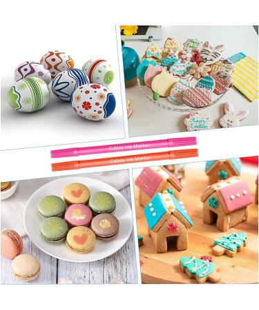 GNCLOUD Food Coloring Pens Edible Markers 10Pcs Fine and Thick Tip Food Grade Gourmet Writers for DIY Fondant Cakes Cookies Frosting Easter Eggs Baking Decorating 10 Count (Pack of 1) - Buy Online on GoSupps.com