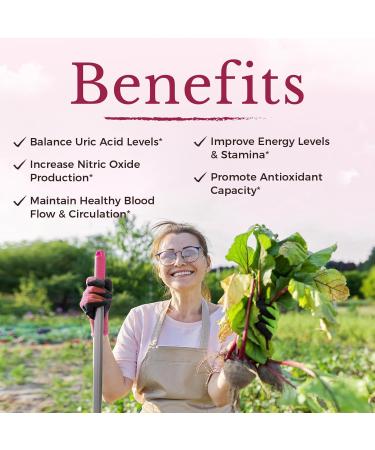 Vitalitown Beet Root Capsules 1300 mg with Organic Beet Root Natural Nitric Oxide Booster Superfood for Healthy Heart & Energy Levels High Potency Supplement 60 Vegan Capsules Non-GMO - Buy Online on GoSupps.com