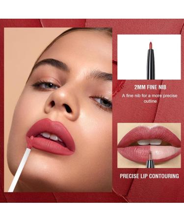 3Pcs Lipstick Makeup Set Lip Liner Set Matte Liquid Lipstick Long Lasting Lip Gloss Set Waterproof Non-stick Matte and Velvety - Buy Online on GoSupps.com