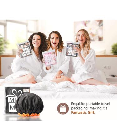 Buy Mikimini Small Black Shower Hoods for Kids 2-Pack Waterproof Hair Protection Soft PEVA Cute & Stretchy Ideal for Bathing - Buy Online on GoSupps.com
