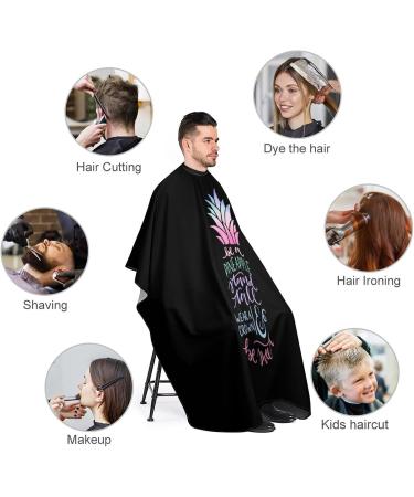 Be A Pineapple Barber Cape - Adjustable Snap Hair Cutting Apron for Adults | Stylish & Functional Salon Gear - Buy Online on GoSupps.com