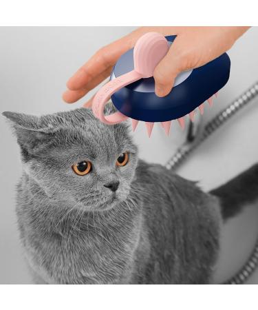 Haarmassager - Waterproof Slide-Resistant Silicone Shampoo Scrubber for Scalp | Portable Hair Brush for Men & Women | Dark Blue Spa & Travel Solution - Buy Online on GoSupps.com