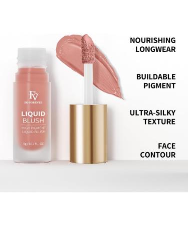 FV Liquid Blush High Pigmented Soft Cream Blush for Cheeks Long Lasting Blush Liquid with Dewy Finish Breathable & Lightweight Makeup Blush for Natural Look (Honey 5g) Honey 5 g (Pack of 1) - Buy Online on GoSupps.com