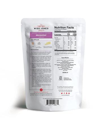 Miss Jones Baking Monster Cookie Mix - Gluten Free with 25% More Chocolate, 50% Lower Sugar, Lactation Cookie - Naturally Sweetened Desserts & Treats - 10.57 oz - Buy Online on GoSupps.com