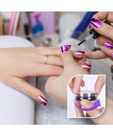 Artdone 20 Jars Chrome Nail Powder Kit with Base & Top Coat - Metallic Mirror Effect Holographic Pigment for Nail Art Gel Polish - 1g/Jar - Buy Online on GoSupps.com