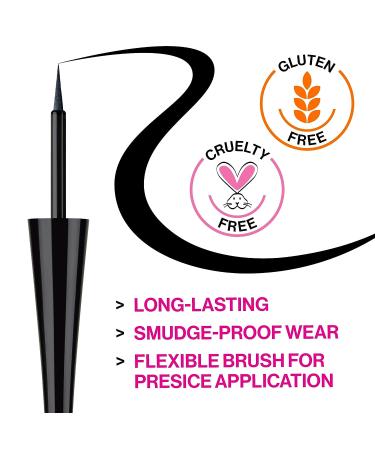 wet n wild MegaLiner Metallic Liquid Eyeliner - Cosmic Black | Long-Lasting Formula - Buy Online on GoSupps.com