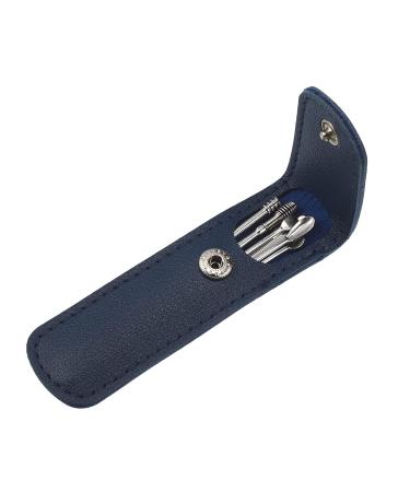 VOCOSTE 6Pcs Stainless Steel Ear Cleansing Tool Set with Faux Leather Packaging - Dark Blue - Buy Online on GoSupps.com
