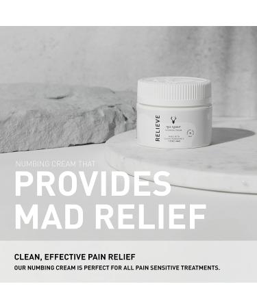 Mad Rabbit Tattoo Numbing Cream 5% Lidocaine - Maximum Strength Topical Anesthetic with Vitamin E - Fast-Acting Pain Relief for Tattoos - Vegan - 1.5 Oz - Buy Online on GoSupps.com