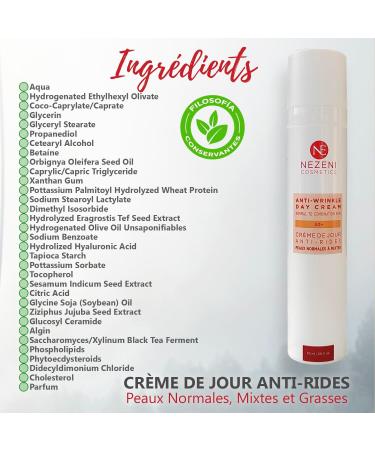 Nezeni Anti-Wrinkle Face Cream for Women/Men 17 Active Ingredients | Deep Wrinkle Filler | Anti-Wrinkle Firming Day Cream for Face Neck and D collet | Normal Oily and Combination Skin - Buy Online on GoSupps.com