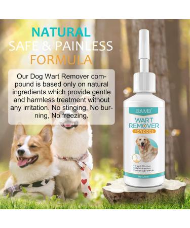 Dog Wart Remover 20ml Tag Remover for Dog Natural Dog Wart Removal Treatment Rapidly Eliminates Dog Warts Dog Skin Tags with no Harm and Irritation Effective Painless Wart Removal Treatment - Buy Online on GoSupps.com