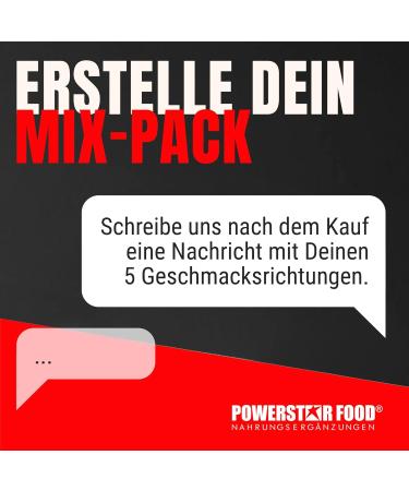 Powerstar Super Hi Pro 128 Pack - Premium Multi-Component Protein Powder | German Quality | 5 x 1000g Mixed Flavors | Optimize Your Fitness Goals - Buy Online on GoSupps.com