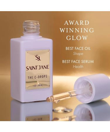 SAINT JANE Vitamin C Glow Drops Serum | Luxury Floral-Infused Clean Skincare (1 fl oz) - International Shipping Available - Buy Online on GoSupps.com