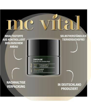 McVital Zinc Ointment with Tea Tree Oil - 150ml Set for Impure Skin | High-Dose Healing Ointment - Buy Online on GoSupps.com