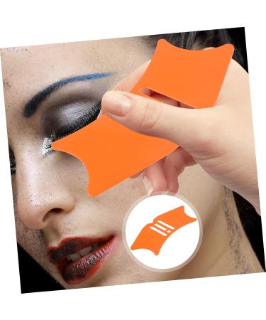 Didiseaon Liquid Eyeliner Heated Lash Curler Make up Eyeliner Aid Mascara Guard Mold Auxiliary Eyes Miss 10.3x3.8cm Orange - Buy Online on GoSupps.com