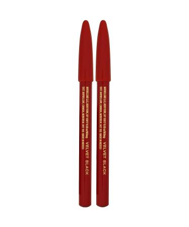 Maybelline New York Expert Wear Twin Eyebrow & Eyeliner Pencils - Velvet Black (2 Count) - Buy Online on GoSupps.com