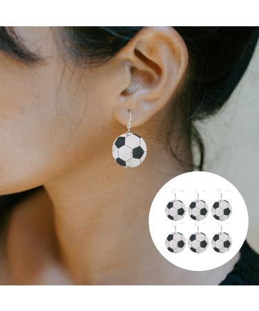 9 Pairs football earrings teen girls gifts basketball gift couples gift Leather Sports Earrings womens earrings fashion jewelry for women fashion earrings for women ear jewelries - Buy Online on GoSupps.com