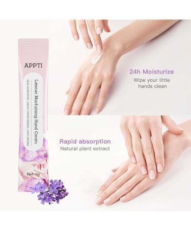 APPTI Moisturizing Hand Cream Day Clean Hand Lotion Travel Size Hand Cream Daily Moisturizing Hand Cream For Dry Hands - Lavender Fragrance Pack of 20 - Buy Online on GoSupps.com
