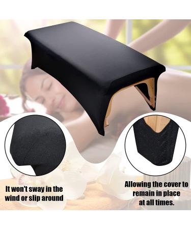 Stretchy Lash Bed Cover - Protective Spa Treatment Sheet Set for Lash/Massage Bed (Black) - Buy Online on GoSupps.com