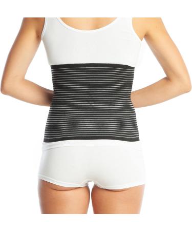 ArmoLine XXL Black Abdominal Binder Post Pregnancy Belly Wrap - Postpartum & Post-op Support - Buy Online on GoSupps.com
