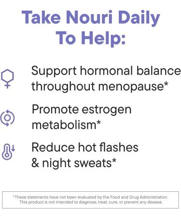Nouri Menopause Health Probiotic - Hormonal Balance & Hot Flash Relief - 30 Day Supply - Buy Online on GoSupps.com