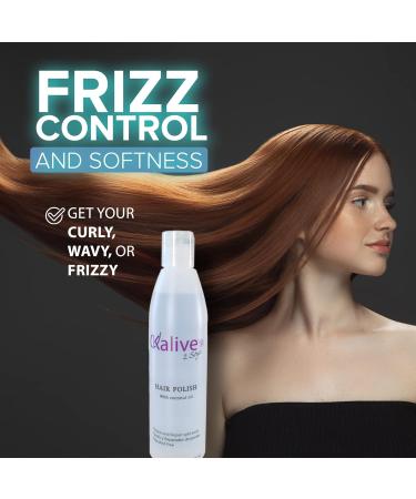 KALIVE Hair Polish with Coconut Oil - Nourishing Anti-Frizz Treatment for Dry & Damaged Hair | 8 oz - Shop Internationally - Buy Online on GoSupps.com