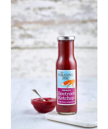 The Foraging Fox Smoked Beetroot Ketchup 9oz x 6 - Buy Online on GoSupps.com