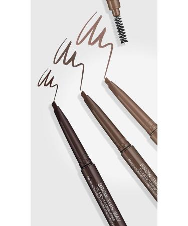 Rimmel Brow This Way Definer 002 Medium Brown - Long-Lasting Vegan Double Ended Eyebrow Pencil for Perfectly Sculpted Brows - Buy Online on GoSupps.com