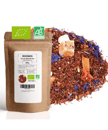 Organic Rooibos ? Grapefruit Orange ? Spring Dream ? Rooibos Bulk ? 100g Bag with Zip ? 40 Cups ? 100% Organic Farming ? Qual