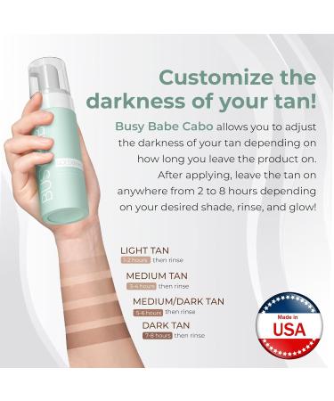 Golder Hour Tanning Mousse Self Tanner With Mitt - Achieve a Gorgeous, Flawless Tan, Sun-Kissed Glow for All Skin Types and Tones, Sunless Tanning Mousse for Undertone (DARK BRONZE 200ml) Deep Golden Bronze - Buy Online on GoSupps.com