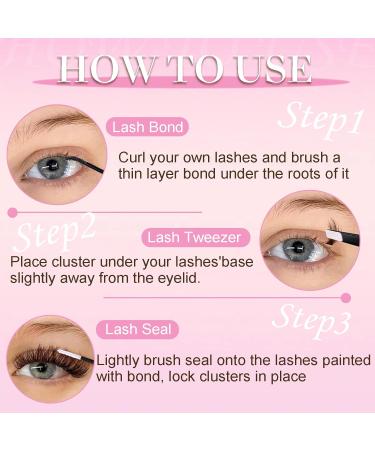 Fluffy Lash Cluster - Self-Adhesive Manga Lashes 10-18mm | No Glue Volume Eyelash Extensions - Buy Online on GoSupps.com