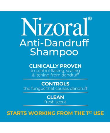 Nizoral Anti-Dandruff Shampoo 1% Ketoconazole Fresh Scent 14 fl oz - Effective Dandruff Treatment - Buy Online on GoSupps.com